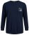 Jack & Jones JCOFILO Crew Neck Sweater with Back Print Navy Blazer - φούτερ/Φούτερ με κουκούλα - φούτερ/Φούτερ με κουκούλα ανδρικά μεγάλα μεγέθη 