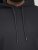 Jack & Jones BRADLEY Hoodie Black - φούτερ/Φούτερ με κουκούλα - φούτερ/Φούτερ με κουκούλα ανδρικά μεγάλα μεγέθη 