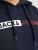 Jack & Jones CORP LOGO PLAY 5 Print Hoodie Navy Blazer - φούτερ/Φούτερ με κουκούλα - φούτερ/Φούτερ με κουκούλα ανδρικά μεγάλα μεγέθη 