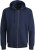 Jack & Jones BRADLEY Zip Hoodie Navy Blazer - φούτερ/Φούτερ με κουκούλα - φούτερ/Φούτερ με κουκούλα ανδρικά μεγάλα μεγέθη 