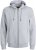 Jack & Jones BRADLEY Zip Hoodie Light Grey Melange - φούτερ/Φούτερ με κουκούλα - φούτερ/Φούτερ με κουκούλα ανδρικά μεγάλα μεγέθη 