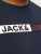 Jack & Jones CORP Logo Play 5 T-Shirt Navy Blazer - Μακό μπλουζάκια - Aνδρικά μπλουζεσ μεγάλα μεγέθη