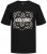Jack & Jones JJPAISLEY T-Shirt Black - Μακό μπλουζάκια - Aνδρικά μπλουζεσ μεγάλα μεγέθη