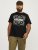 Jack & Jones JJPAISLEY T-Shirt Black - Μακό μπλουζάκια - Aνδρικά μπλουζεσ μεγάλα μεγέθη