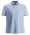 Jack & Jones PAULOS Short Sleeve Polo Light Blue/PS - Πόλο μπλουζάκια - Aνδρικά μπλουζακια πολο μεγάλα μεγέθη