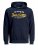 Jack & Jones Elogo Sweat Hood Navy Blazer - φούτερ/Φούτερ με κουκούλα - φούτερ/Φούτερ με κουκούλα ανδρικά μεγάλα μεγέθη 