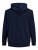 Jack & Jones Basic Sweat Zip Hood Navy Blazer - φούτερ/Φούτερ με κουκούλα - φούτερ/Φούτερ με κουκούλα ανδρικά μεγάλα μεγέθη 