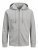 Jack & Jones Basic Sweat Zip Hood Light Grey Melange - φούτερ/Φούτερ με κουκούλα - φούτερ/Φούτερ με κουκούλα ανδρικά μεγάλα μεγέθη 