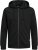 Jack & Jones Basic Sweat Zip Hood Black - φούτερ/Φούτερ με κουκούλα - φούτερ/Φούτερ με κουκούλα ανδρικά μεγάλα μεγέθη 