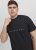 Jack & Jones STAR T-Shirt Black - Μακό μπλουζάκια - Aνδρικά μπλουζεσ μεγάλα μεγέθη