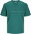 Jack & Jones STAR T-Shirt Deep Teal - Μακό μπλουζάκια - Aνδρικά μπλουζεσ μεγάλα μεγέθη