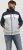 Jack & Jones RUSH White/Grey Blocking Bomber Jacket with Hood Navy Blazer - Μπουφάν - Aνδρικά μπουφαν μεγάλα μεγέθη