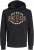 Jack & Jones 2 COL LOGO Hoodie Black - φούτερ/Φούτερ με κουκούλα - φούτερ/Φούτερ με κουκούλα ανδρικά μεγάλα μεγέθη 