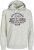 Jack & Jones 2 COL LOGO Hoodie White Melange - φούτερ/Φούτερ με κουκούλα - φούτερ/Φούτερ με κουκούλα ανδρικά μεγάλα μεγέθη 