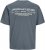 Jack & Jones Lington Crew Neck T-Shirt Grey - Μακό μπλουζάκια - Aνδρικά μπλουζεσ μεγάλα μεγέθη