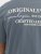 Jack & Jones Lington Crew Neck T-Shirt Grey - Μακό μπλουζάκια - Aνδρικά μπλουζεσ μεγάλα μεγέθη