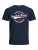 Jack & Jones JJELOGO TEE Navy - Μακό μπλουζάκια - Aνδρικά μπλουζεσ μεγάλα μεγέθη