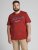 Jack & Jones JJELOGO TEE Red - Μακό μπλουζάκια - Aνδρικά μπλουζεσ μεγάλα μεγέθη
