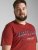 Jack & Jones JJELOGO TEE Red - Μακό μπλουζάκια - Aνδρικά μπλουζεσ μεγάλα μεγέθη