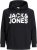Jack & Jones CORP LOGO Large Print Hoodie Black - φούτερ/Φούτερ με κουκούλα - φούτερ/Φούτερ με κουκούλα ανδρικά μεγάλα μεγέθη 
