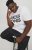 Jack & Jones CORP Logo T-Shirt White w Large Black Print - Μακό μπλουζάκια - Aνδρικά μπλουζεσ μεγάλα μεγέθη
