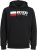 Jack & Jones CORP LOGO PLAY 4 Print Hoodie Black - φούτερ/Φούτερ με κουκούλα - φούτερ/Φούτερ με κουκούλα ανδρικά μεγάλα μεγέθη 