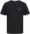 Jack & Jones CORP Logo T-Shirt Black w Small Black Print - Μακό μπλουζάκια - Aνδρικά μπλουζεσ μεγάλα μεγέθη