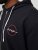 Jack & Jones JJSTAMP ZIP Hoodie Black - φούτερ/Φούτερ με κουκούλα - φούτερ/Φούτερ με κουκούλα ανδρικά μεγάλα μεγέθη 