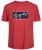 Jack & Jones JORJOSHUA T-shirt Red - Μακό μπλουζάκια - Aνδρικά μπλουζεσ μεγάλα μεγέθη
