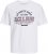 Jack & Jones JJELOGO O-Neck T-Shirt White - Μακό μπλουζάκια - Aνδρικά μπλουζεσ μεγάλα μεγέθη