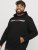 Jack & Jones CORP OLD LOGO REG FIT Hoodie Black - φούτερ/Φούτερ με κουκούλα - φούτερ/Φούτερ με κουκούλα ανδρικά μεγάλα μεγέθη 