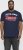 Jack & Jones LOGO O-Neck T-Shirt Dark Blue - Μακό μπλουζάκια - Aνδρικά μπλουζεσ μεγάλα μεγέθη