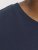 Jack & Jones LOGO O-Neck T-Shirt Dark Blue - Μακό μπλουζάκια - Aνδρικά μπλουζεσ μεγάλα μεγέθη