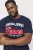 Jack & Jones LOGO O-Neck T-Shirt Dark Blue - Μακό μπλουζάκια - Aνδρικά μπλουζεσ μεγάλα μεγέθη
