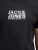 Jack & Jones Tarmac Branding Crew Neck T-Shirt Black - Μακό μπλουζάκια - Aνδρικά μπλουζεσ μεγάλα μεγέθη