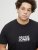 Jack & Jones Tarmac Branding Crew Neck T-Shirt Black - Μακό μπλουζάκια - Aνδρικά μπλουζεσ μεγάλα μεγέθη