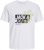  Jack & Jones Jaxon Crew Neck T-Shirt White - Μακό μπλουζάκια - Aνδρικά μπλουζεσ μεγάλα μεγέθη
