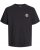  Jack & Jones Jackie Crew Neck T-Shirt Black - Μακό μπλουζάκια - Aνδρικά μπλουζεσ μεγάλα μεγέθη