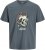Jack & Jones Anatomy Skull Crew Neck T-Shirt Grey - Μακό μπλουζάκια - Aνδρικά μπλουζεσ μεγάλα μεγέθη