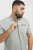 Jack & Jones Fusion Pique Zipper Polo Green/Blue - Πόλο μπλουζάκια - Aνδρικά μπλουζακια πολο μεγάλα μεγέθη