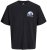 Jack & Jones Fuji Crew Neck T-Shirt Black - Μακό μπλουζάκια - Aνδρικά μπλουζεσ μεγάλα μεγέθη