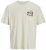 Jack & Jones Fuji Crew Neck T-Shirt Antique White - Μακό μπλουζάκια - Aνδρικά μπλουζεσ μεγάλα μεγέθη