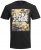 Jack & Jones JJPETE SHAPE Camo Print T-Shirt Black - Μακό μπλουζάκια - Aνδρικά μπλουζεσ μεγάλα μεγέθη