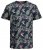 Jack & Jones JJCOASTAL AOP T-Shirt Navy - Μακό μπλουζάκια - Aνδρικά μπλουζεσ μεγάλα μεγέθη