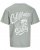 Jack & Jones Zekiel Crew Neck T-Shirt Iceberg Green - Μακό μπλουζάκια - Aνδρικά μπλουζεσ μεγάλα μεγέθη