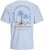 Jack & Jones Summer Vibes Crew Neck T-Shirt Chambray Blue - Μακό μπλουζάκια - Aνδρικά μπλουζεσ μεγάλα μεγέθη