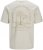  Jack & Jones Summer Vibes Crew Neck T-Shirt Moonbeam - Μακό μπλουζάκια - Aνδρικά μπλουζεσ μεγάλα μεγέθη