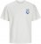 Jack & Jones Charge Crew Neck Printed T-Shirt White - Μακό μπλουζάκια - Aνδρικά μπλουζεσ μεγάλα μεγέθη