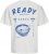 Jack & Jones Charge Crew Neck Printed T-Shirt White - Μακό μπλουζάκια - Aνδρικά μπλουζεσ μεγάλα μεγέθη