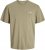 Jack & Jones Ayce Crew Neck T-Shirt Beige - Μακό μπλουζάκια - Aνδρικά μπλουζεσ μεγάλα μεγέθη